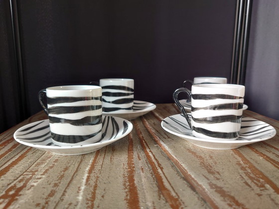 Image 1 of Tazzine/piattini da caffè vintage Galeries Lafayette (Parigi).