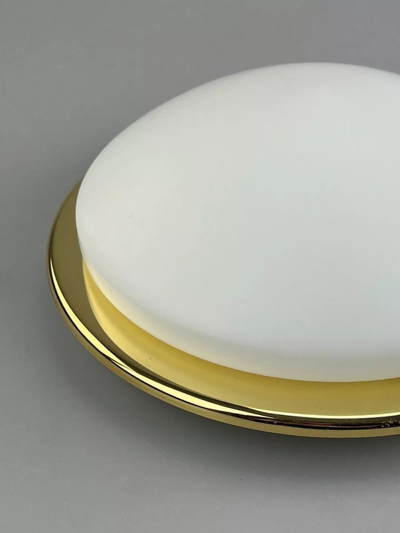 Image 1 of 60s 70s Hustadt lights Plafoniere ceiling lamp glass space age design