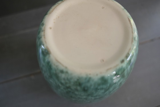 Image 1 of Antieke Groene Vaas Gemêleerd