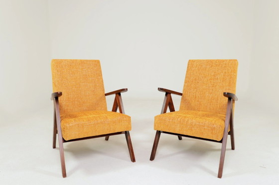 Image 1 of Pair of vintage longue chairs modern design 1980