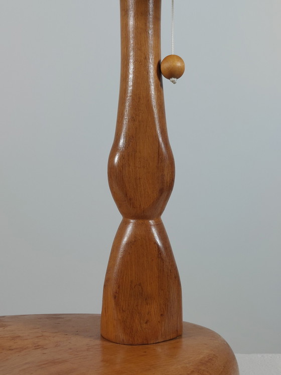 Image 1 of Magnifique lampe de table Art Déco organique sculptée à la main