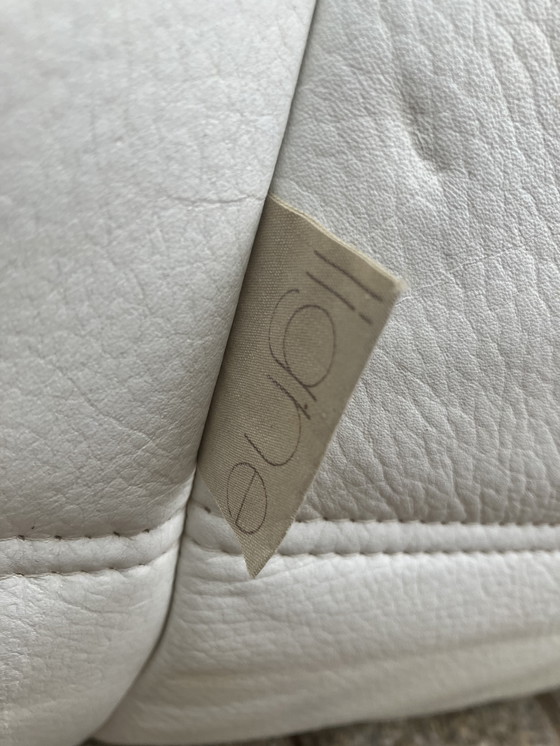 Image 1 of 100% autentico Ligne Roset Togo 1 posto, pelle bianco sporco '87