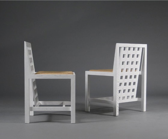 2 Sedie, Riproduzione, Candida Cottage chair, Charles Rennie Mackintosh, Nuovo – Poltrone, Wood, Textile (photo 3 of 5)