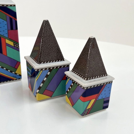 Image 1 of Öl-Essig-Pfeffer-Salz-Set Metropol von Barbara Brenner für Rosenthal, 1990er Jahre