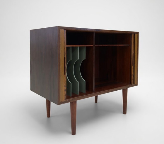 Image 1 of Palissanderhouten tambourkast van Kai Kristiansen voor Feldballes