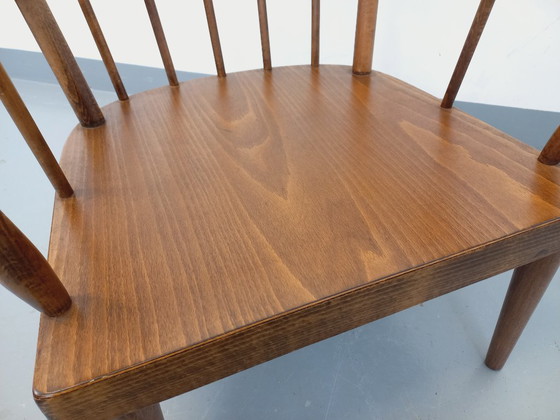 Image 1 of Poltrona vintage Baumann in legno, modello Fan, anni '60