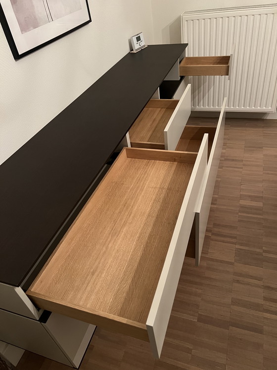 Image 1 of Buffet Pastoe Landscape, modèle suspendu en frêne/chêne brun doux