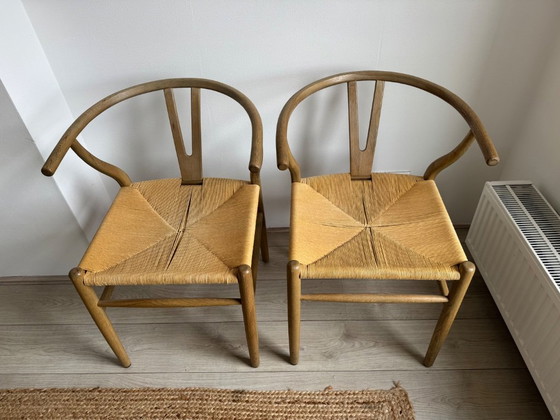 Set di 4 sedie da pranzo Wishbone – legno naturale – Loods 5 (photo 3 of 5)
