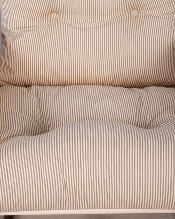 Image 1 of Poltrona vintage anni '70 in metallo e tessuto, design scandinavo.