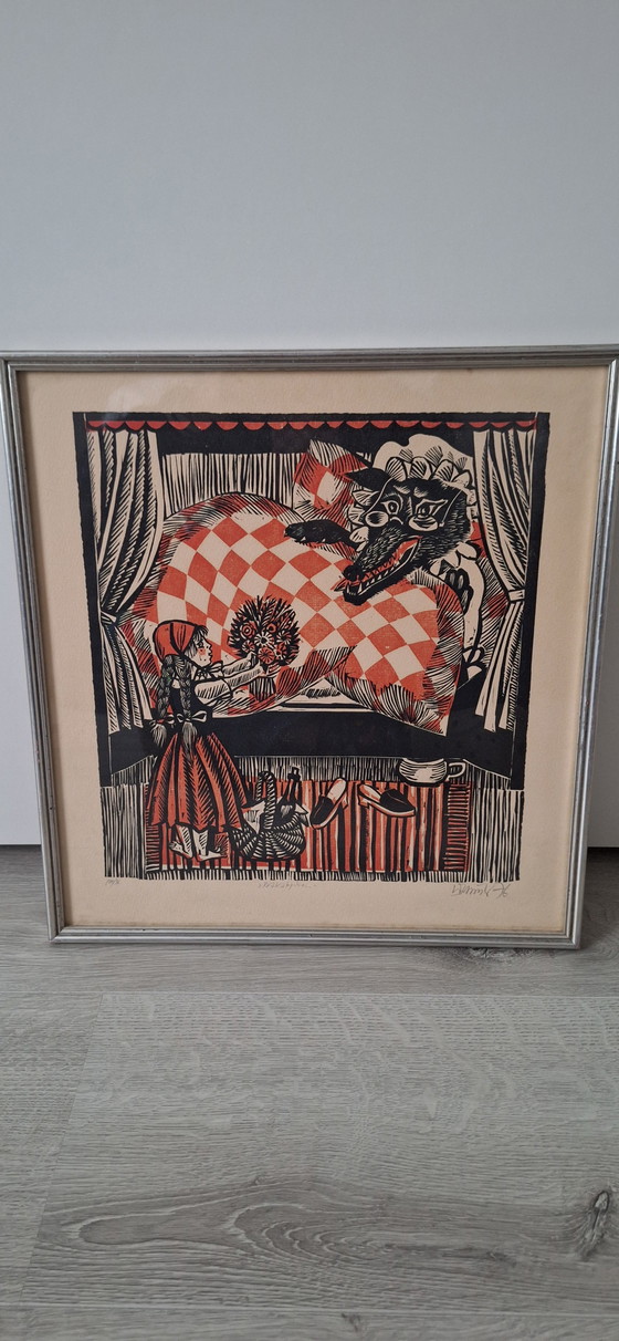 Image 1 of Zwei wunderschöne alte Siebdrucke von Werner Schinko