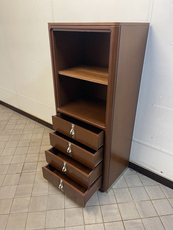1980s Vintage Italian design cabinet – Metal, Wood (photo 7 of 8)