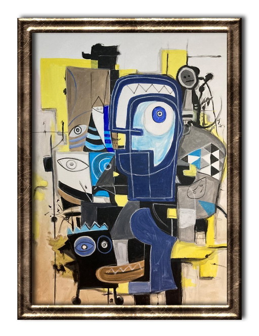 Pintura acrílica original XL de Don Kosta – Voz interior