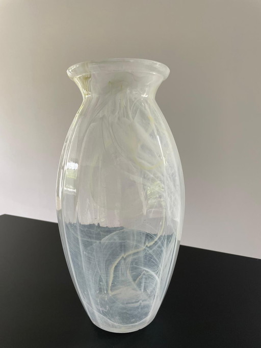 Unique semi-transparent vase, 30 cm high