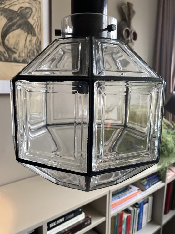Image 1 of Glashütte Limburg hanglamp uit de jaren 60 of 70