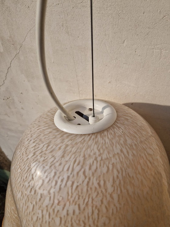 Image 1 of Lampe suspendue mouchoir en verre de Murano