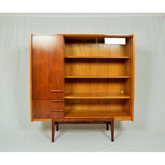 Image 1 of Vintage mahogany and glass bookcase for UP Závody, 1960