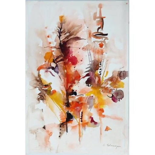 Watercolor painting, October, 45 cm by 30 cm