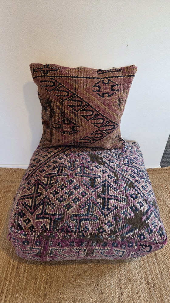 Image 1 of Vintage Berber pouf set