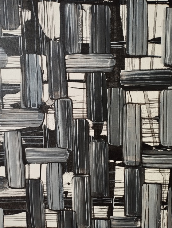 Image 1 of Natia Antadze Abstracte compositie XXL