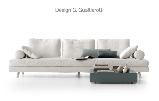 Leder DEMA Italien Design XL Lounge Sofa