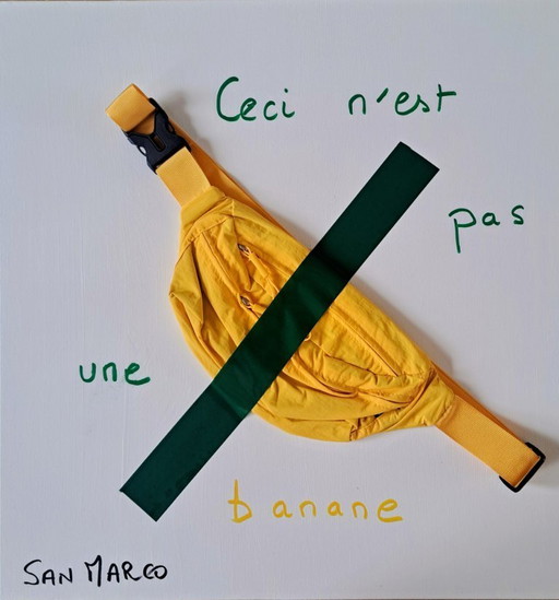 Enzo SAN MARCO - This is not a banana - Artist's painting