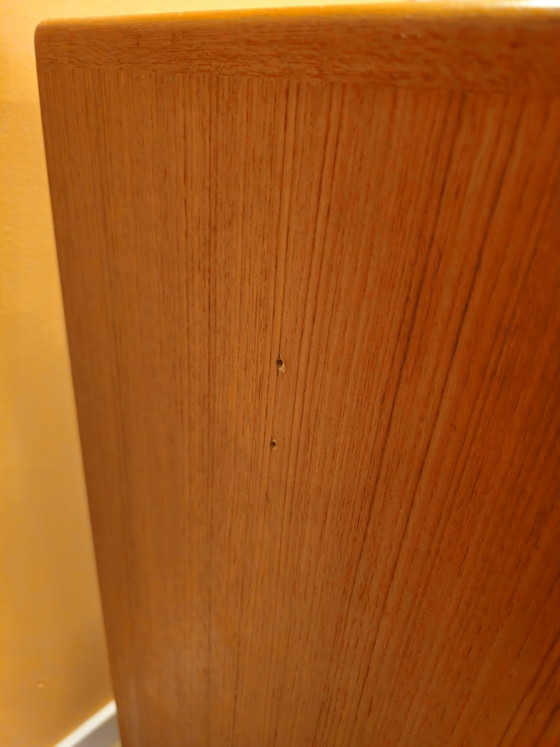 Image 1 of Silkeborg Danish Sliding Door Wardrobe Cabinet Small Cabinet Vintage