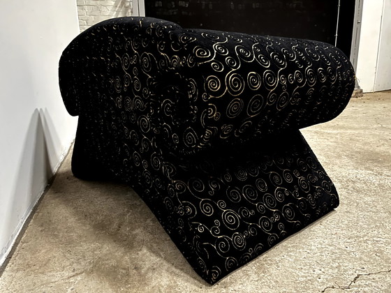 Image 1 of Bretz design fauteuil met bijhorende voetenbank