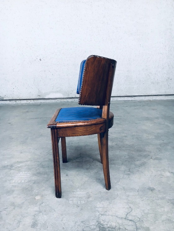 Image 1 of Ensemble de chaises Art Déco à dossier incurvé, France années 1930