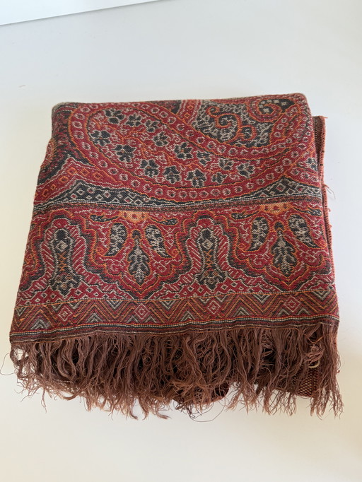 Vintage rood Paisley doek