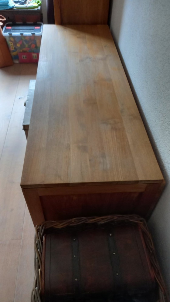 Image 1 of Meuble TV mural en teck massif