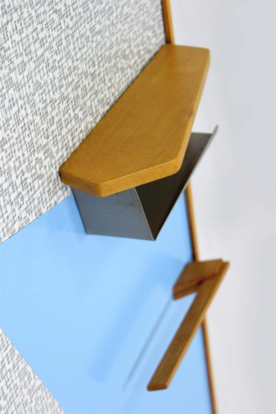 Image 1 of Restored Vintage Geometric Coat Rack from Drevokov Blatna, 1972