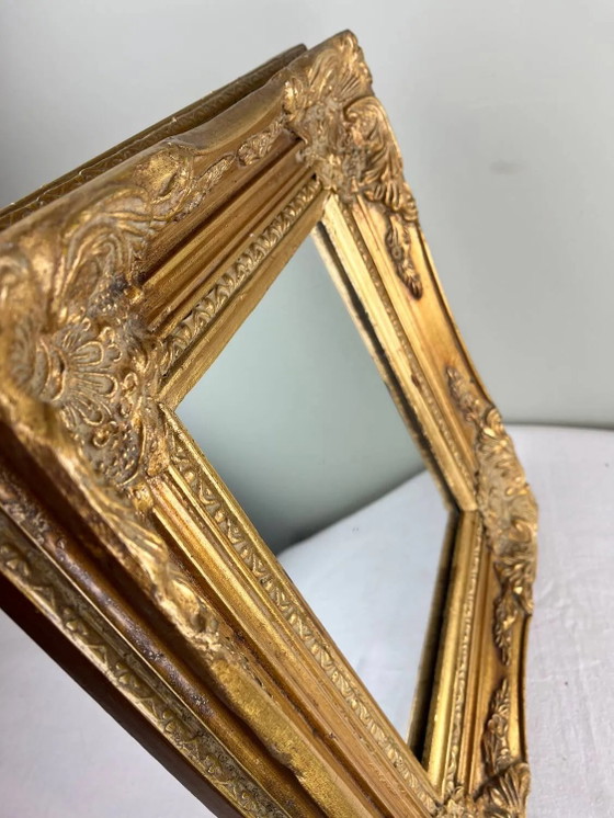 Antiker vergoldeter Spiegel Napoleon III – spätes 19. Jahrhundert – Wood, Rococo (photo 13 of 21)