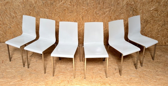 Image 1 of 6 chaises Pedrali Kuadra