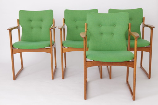 6 sedie da pranzo in teak danese Vamdrup