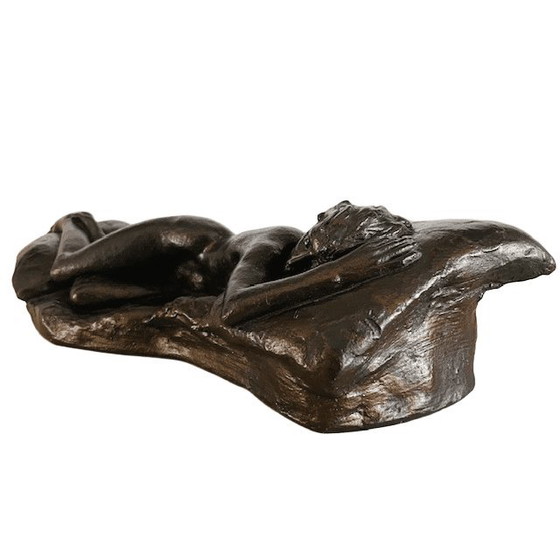 Image 1 of Vintage Peter Sedcole weiblicher Akt, Kaltguss-Bronze-Harzskulptur, 1960er Jahre