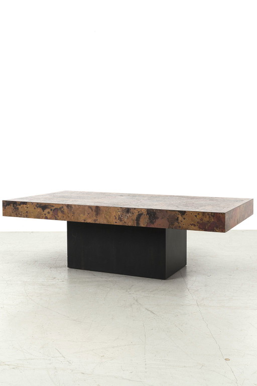 Mesa de centro vintage de cobre, art. 66340
