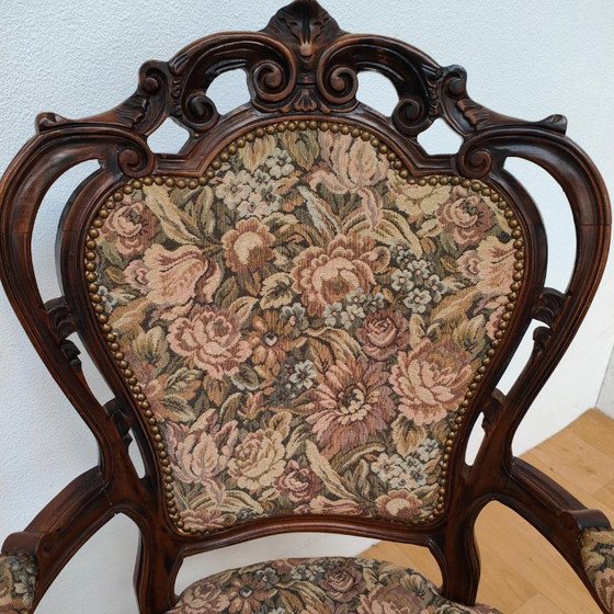 Set di sedie e poltrone vintage francesi Luigi XV Gobelin – Textile (photo 11 of 20)