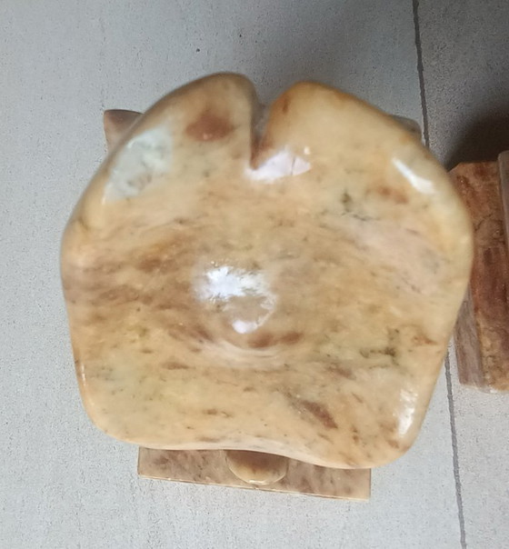 Image 1 of Italian alabaster bookends (1960s)