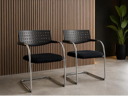 Set of 2 Original Vitra Visavis Chairs – Antonio Citterio