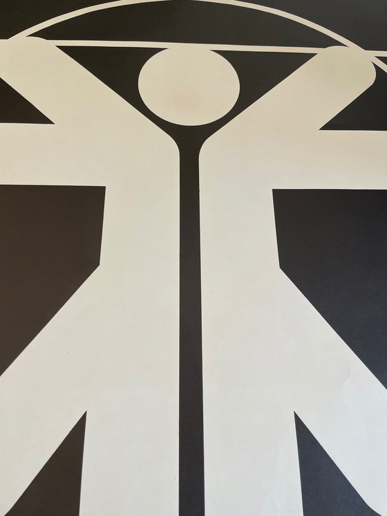 Image 1 of J.Tylman, Icograda, 1976, affiche d'exposition originale d'époque