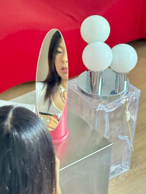 Image 1 of Vintage MCM Chrome Table Lamp, 1970s, Spain 