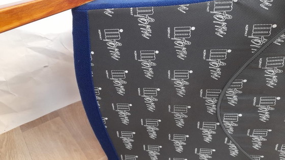 Image 1 of 6 X Norway blue fabric stacking conference chairs