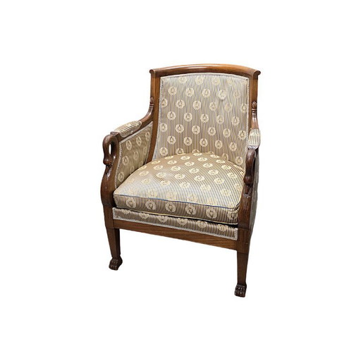 Bergère Impero francese con colli di cigno, circa 1810