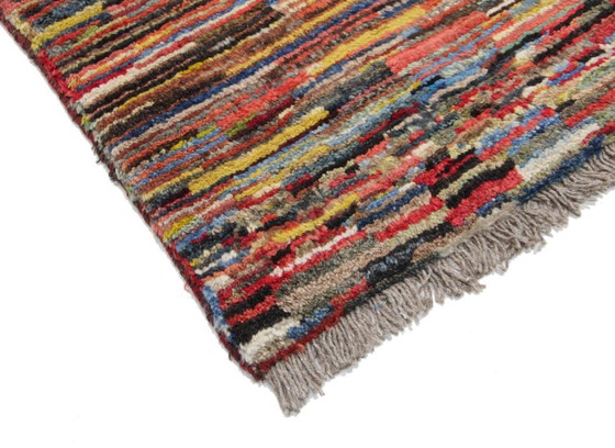 Image 1 of Original Persian carpet Gabbeh Ghashghai oriental carpet 214 cm x 154 cm old natural