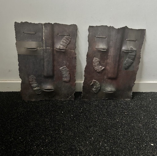 Colja de Roo masker sculpturen Raku