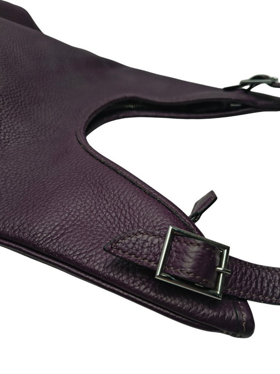 Image 1 of Sac bandoulière Hermès Massai PM Raisin en cuir Clémence – 2009