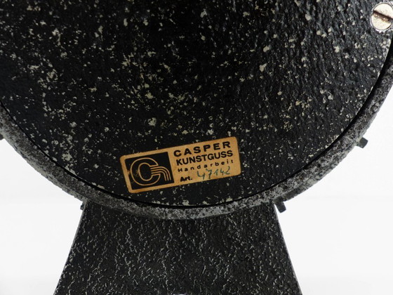 Image 1 of Brutalistische Tischuhr von Casper Kunstguss, Deutschland 1970