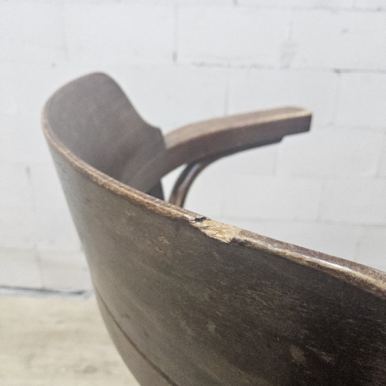 Chaise de bureau pivotante et réglable en hauteur de style Thonet antique (faite à la main) (photo 14 of 15)