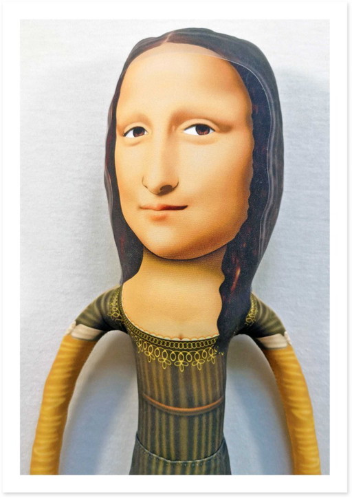 Scultura artistica della Monna Lisa | Oggetto d'arte ispirato al Rinascimento | Pezzo d'arredo contemporaneo