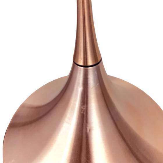 Lampada a sospensione tedesca "Semi" (tromba) – Rame, Rolf Krüger Staff Leuchten, 1970 (photo 11 of 15)